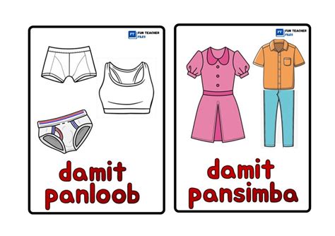 mga damit in English .